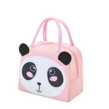 Imagem de Bolsa Lancheira Térmica Infantil - Prática e Conserva Fresco (Panda Rosa)