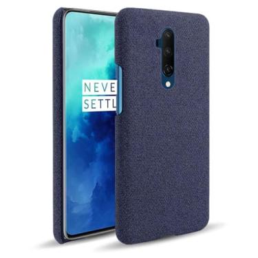 Imagem de Capa para Oneplus 7 Pro,Capa desenhada em lona,Case Protetora Ultrafina com Empunhadura Macia,Design em Tecido Antichoque e Antiarranhões-Blue