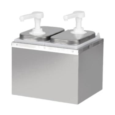 Imagem de SiaBiced Molho Pump Dispenser Coffee Syrep Dispenser 67.6 oz molhos com bomba de condimento de bomba para restaurante Hotel Use Kitchen Bar, 2l 2 Cabeça