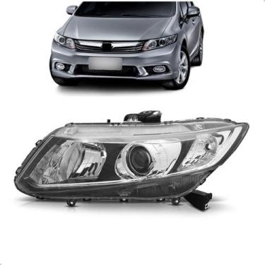 Imagem de Farol para Honda Civic 2013 A 2016 Eletrico Com Motor - SP ACESSÓRIOS,