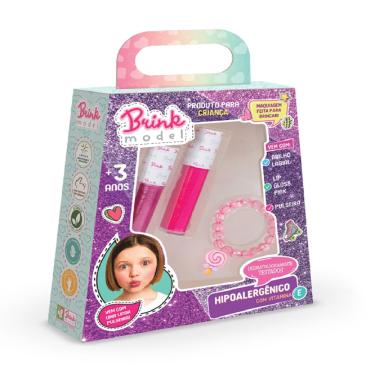 Imagem de KIT BOCA PINK - KIT DE MAQUIAGEM PARA CRIANÇA BRINCAR - DERMATOLOGICAMENTE TESTADO E APROVADO