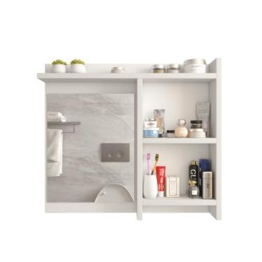 Imagem de Espelheira de Banheiro Armarinho Organizador com Prateleira Nicho(Branco)