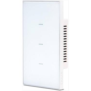 Imagem de Interruptor Inteligente Vênus Wifi 3 Botões Ekaza Branco 4X2