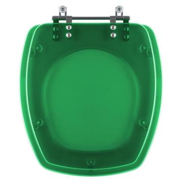 Imagem de Assento Sanitário Poliester Thema Verde Transparente Para Vaso Incepa