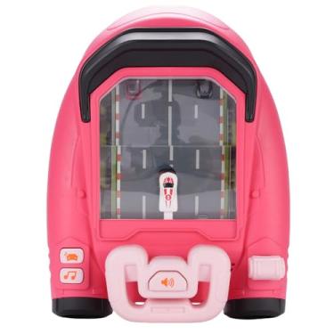 Imagem de Brinquedos de Jogo de Volante para Simulação de Navios Espaciais, Brinquedo de Carro de Corrida de Volante, Paternidade e Infantil Console de Jogos de Corrida Interativa (Rosa)