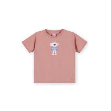 Imagem de Blusa Manga Curta Lilica Ripilica Estampa Jeans Wear Rosa