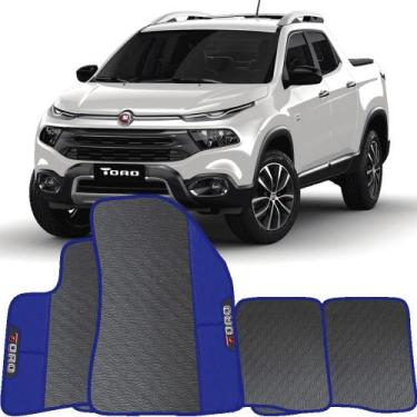 Imagem de Lindo jogo tapete carro automotivo azul toro 2016 a 2020  emborracahdo