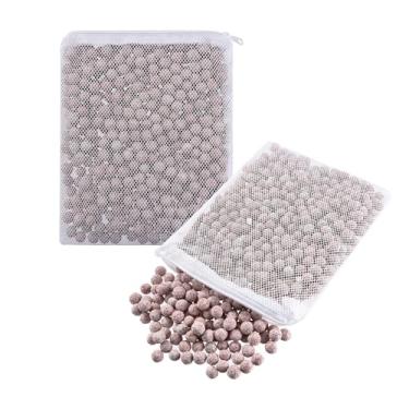 Imagem de JIHAQUA Anéis de filtro de cerâmica para aquário, biológica bola de cerâmica para água doce, tanque de peixes marinhos, filtro de vasilha, lagoa de carpas (vinho, 900 g)