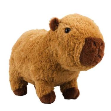 Imagem de Capivara Filó Filomena Pelúcia Marrom Escuro Fofa 32cm - Foffy
