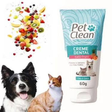 Imagem de Creme Dental Pet Clean para Cães e Gatos 60g, Tutti-Frutti