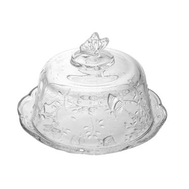 Imagem de LYOR - Queijeira com Tampa New Butterfly 19,5cm x 12,5cm Cristal Ecológico