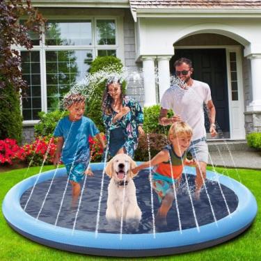 Imagem de Piscina Redonda C/ Chafariz Jato D'Água Para Infantil Crianças e Anima