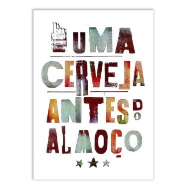 Imagem de Placa Decorativa Engraçada Cerveja Antes Do Almoço Bar Bebidas Decoração Quarto Sala