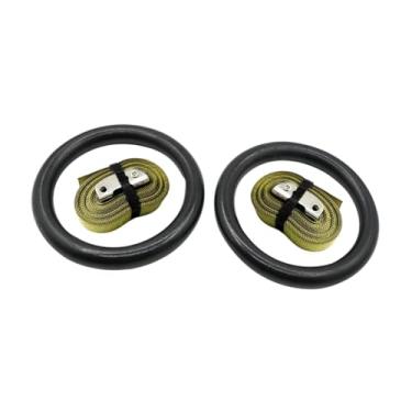 Imagem de UGPLM Argolas de ginástica para adultos com alças ajustáveis, argolas multiuso para exercícios de flexão para escritórios, hotéis, crianças, homens e, Verde