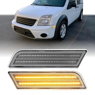 Imagem de USR 10-13 MK7 Luz de Marcação Lateral Frontal – Par de Lâmpadas de Estacionamento (Esquerda + Direita) - Compatível com Mini Van de Carga Ford Transit Connect 2010-2013, todos os modelos como XL, XLT