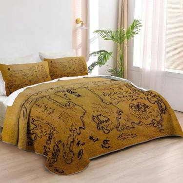 Imagem de Allenjoy Colchas King Size Dragon Academy Conjunto de cama de filme de animação, tecido lavável com 2 fronhas SC00420-007