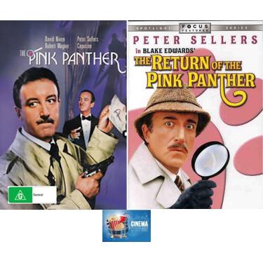 Imagem de Burns Vista Peter Sellers Double Feature A Pantera Cor De Rosa E O Retorno Um 1 Dois 2 Dvd Set Inclui Cartão Arte Do Cinema Movie Time