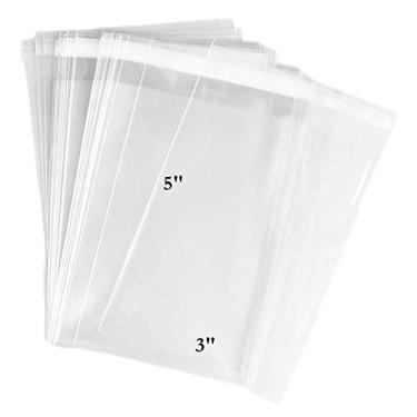 Imagem de Pacote com 200 sacos de celofane transparentes e resseláveis – Saco de violoncelo espesso de 6,5 mm para presentes, alimentos, sabonete, velas e produtos de padaria (7,6 cm x 12,7 cm - pacote com 200)
