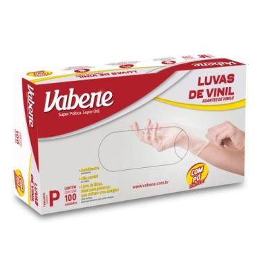 Imagem de Luva de Vinil Vabene com Po Tamanho P 100 unidades, Unica, Unico