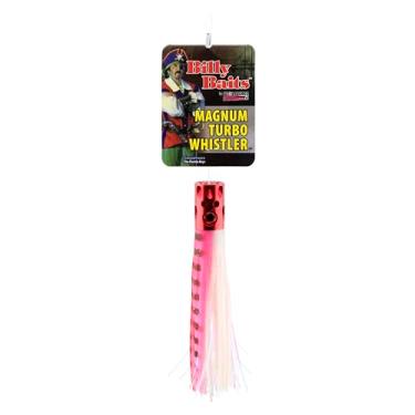 Imagem de Billy Baits, Isca Magnum Turbo Whistler, saia rosa/pérola, cabeça de 56,6 g