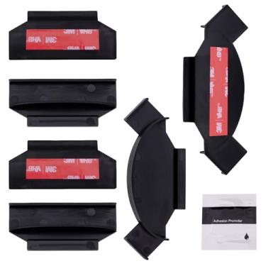 Imagem de gtpartes Kit De Suportes Para Fita Luz Reposição Philips Hue Tv Play Gradient Lightstrip, Versão Atualizada, Com Dupla Face 3M E Promotor Adesão, Conjunto 7 Peças