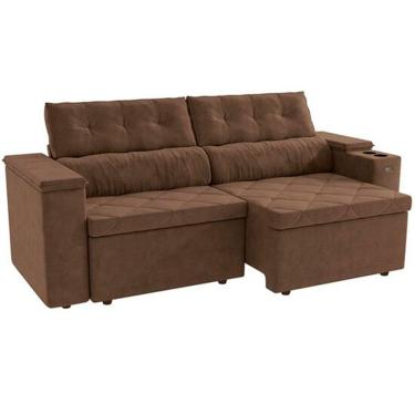 Imagem de Sofá Roma S211 2,60 Metros com Braço Baú Kappesberg