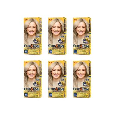 Imagem de Coloraçao Cor&Ton 9.1 Louro Claro Cinza 50G - Kit C/6Un