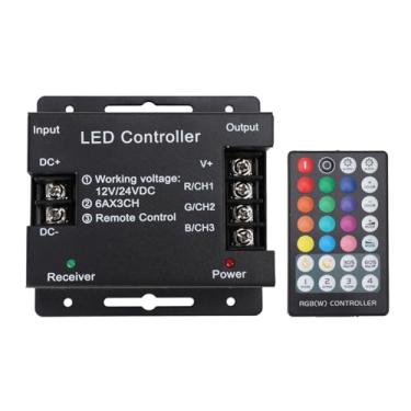 Imagem de LED LUZES CONTROLADOR RF 28 Chaves Controlador remoto sem fio com LED Light Strip Dimmer Iron Hous House Memory Função para a sala de estar da sala de estar de teatro