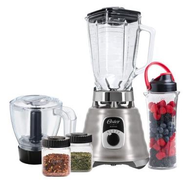 Imagem de Kit New Osterizer Aço Escovado - Liquidificador e Acessórios, 110V