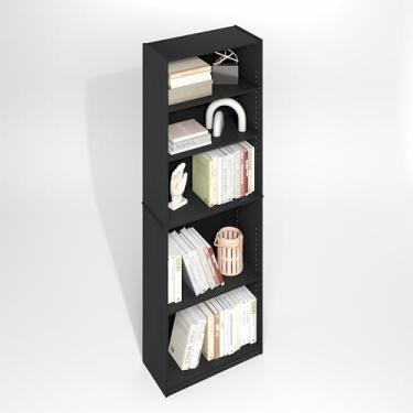 Imagem de Furinno Estante ajustável Jaya Simply Home, 5 camadas, madeira escura