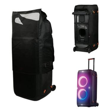 Imagem de SZZCNOX Capa protetora de malha para alto-falante de festa portátil JBL Partybox 310, capa de áudio de karaokê para JBL Partybox 310 acessórios de alto-falante externo, sem remoção