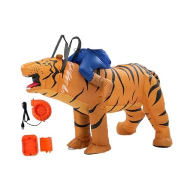 Imagem de YIJU Fantasia de tigre inflável para mulheres e homens, montar em tigre para festa de carnaval e festival