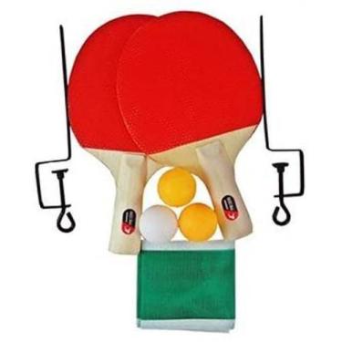 Imagem de Raquete Ping Pong Tênis De Mesa 2 Raquetes 3 Bolinhas - Shen Li