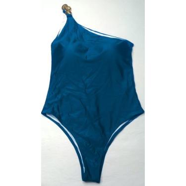 Imagem de Maiô body ombro único com bojo alça única corrente forrado - Tropicana