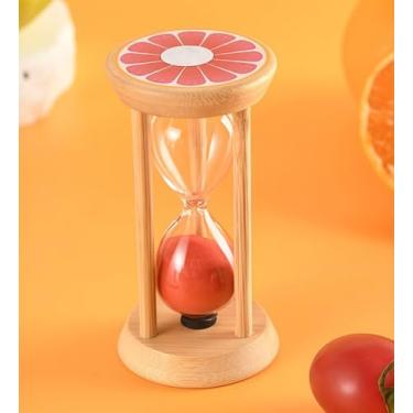 Imagem de Temporizador de areia rosa, relógio de 1 minuto de ampulheta 100% bambu, Reloj de Arena, relógio de areia de madeira ou jogos infantis sala de aula, cozinha, decoração de escritório em casa (rosa