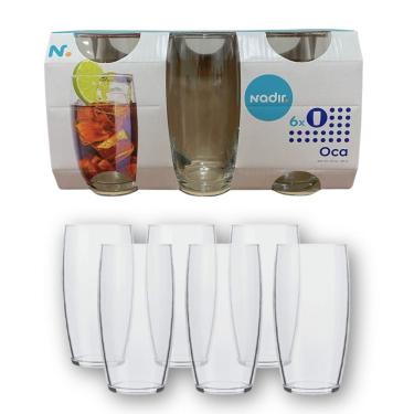 Imagem de Jogo de 6 Copos De Vidro Nadir Oca 300ml R7729