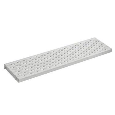 Imagem de Grelha piso pedestre pvc resistente 13x50cm  cinza tigre