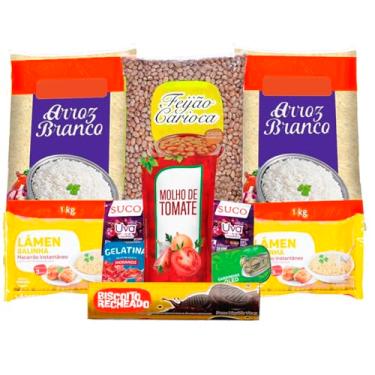 Imagem de Cesta Básica De Alimentos Completa - 11 Itens - Doação