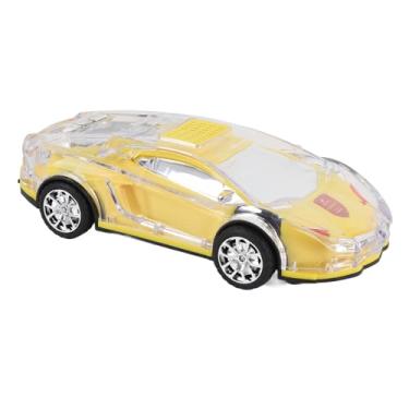 Imagem de Asixxsix Alto-falante Bluetooth modelo carro, alto-falante retro recarregável por USB de 8,7 polegadas com luzes LED coloridas, para presentes