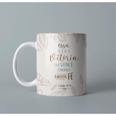 Imagem de Canecas Porcelana Versículos Gospel Cristã Pastora Pastor Aniversário 