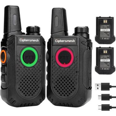 Imagem de Walkie Talkies CIPHERSMESH CAP302 Mini Long Range, pacote com 2