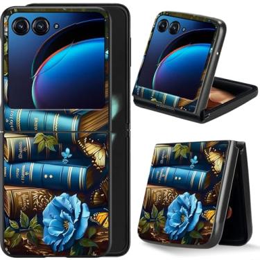 Imagem de Dikoer Capa flip para celular Moto Razr 50 Ultra/Motorola Razr 60 Ultra/Moto Razr Plus 2024/Motorola Razr+ Plus 2025 6,9 polegadas para mulheres e homens, capa dobrável à prova de choque de