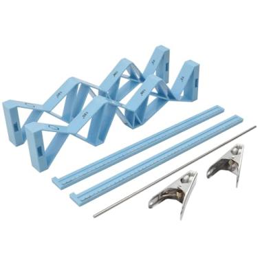 Imagem de UPTTHOW Ferramenta de cunha de plástico multiângulo de vitral para segurar o vidro durante a soldagem, suprimentos essenciais de gabarito de solda para fazer artesanato em vidro adequado para amantes