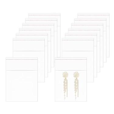 Imagem de Sacos autoselantes de celofane de 5 cm x 5 cm – 500 peças de sacos pequenos de plástico transparente para joias, brincos, doces, padaria, biscoitos e presentes (9 tamanhos)