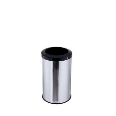 Imagem de Cesto De Lixo Reciclável 20 Litros Lixeira Inox Aro Esmaltado - Aldino