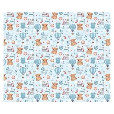 Imagem de Papel de Parede Adesivo Infantil Brinquedos Quarto Bebe - 783pcm - All