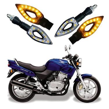 Imagem de Kit 4 Setas Sequenciais Led P01S Flecha Vazado Para Moto HONDA CB 500 