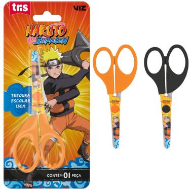 Imagem de TESOURA ESCOLAR LÂMINA DECORADA - NARUTO - 13CM - TRIS