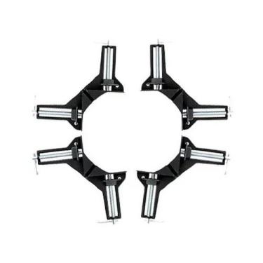 Imagem de Kit 4 Grampos Angular 75mm Aluminio Sparta 203205