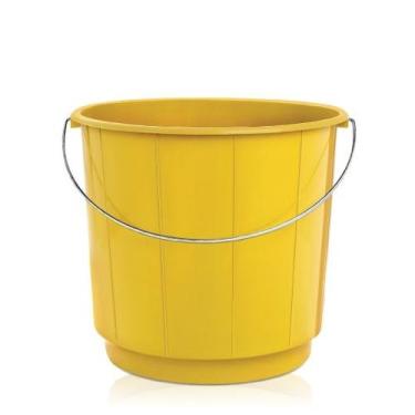 Imagem de Balde de Limpeza Plástico Resistente Com Alça de Ferro 10 L - Arqplast